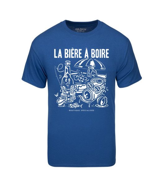 Chandail (t-shirt) La Bière à Boire - Bleu (Small)