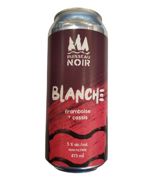 Ruisseau Noir - Blanche Framboise Cassis - 473ml - La Bière à Boire