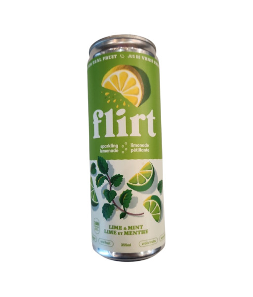 Flirt - Limonade pétillante Lime et menthe - 355ml