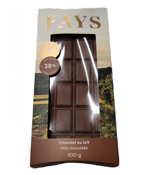 Fays, Terroir Chocolaté - Chocolat au Lait - 100g