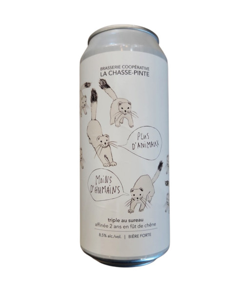 la Chasse Pinte - Plus d'Animaux Moins Humains - 473ml