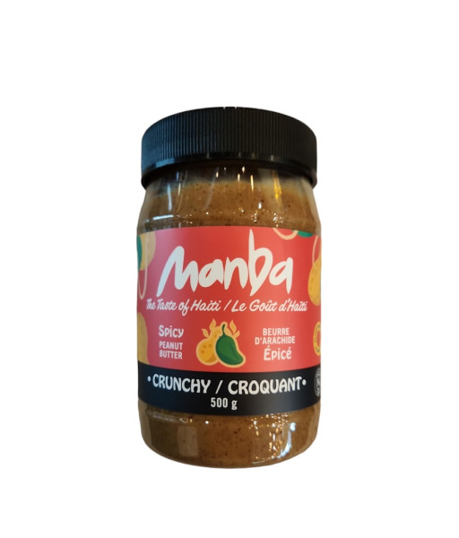 Manba - Beurre Arachide Croquant Épicé - 500g.