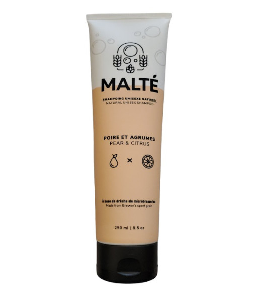 Malté - Shampoing unisexe Poire et Agrumes - 250ml