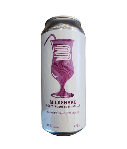 Beauregard - Milkshake Mûres, Bleuets & Vanille 473ml - La Bière à Boire