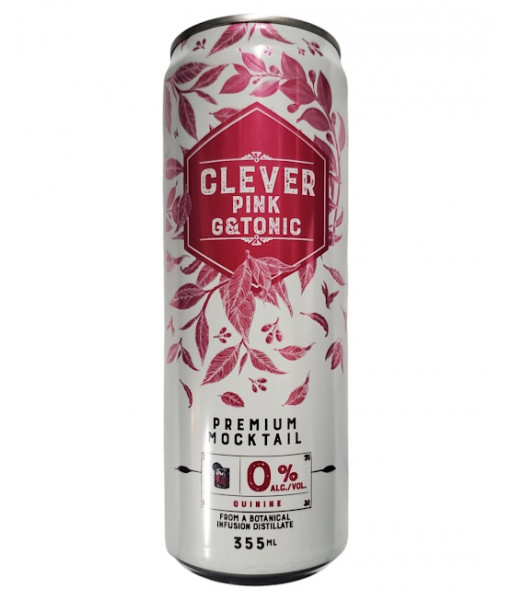 Clever - Pink Gin Tonic Sans Alcool - 355ml