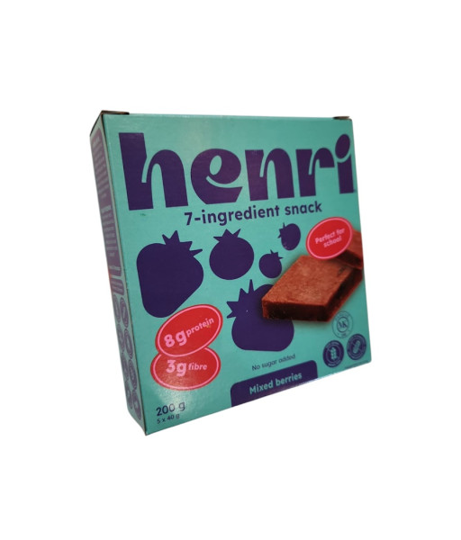 Henri - Boite Collation aux Fruits des Champs - 5 x 40g.
