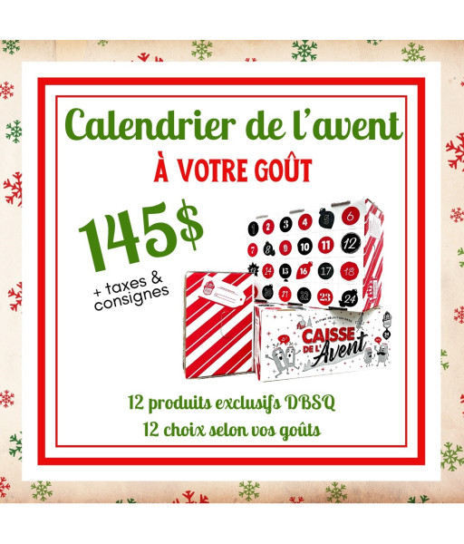 Calendrier de l'Avent « À votre goût » - Caisse de 24 bières